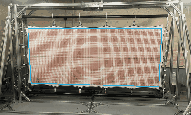 Large-area textile reflectarray antenna prototype